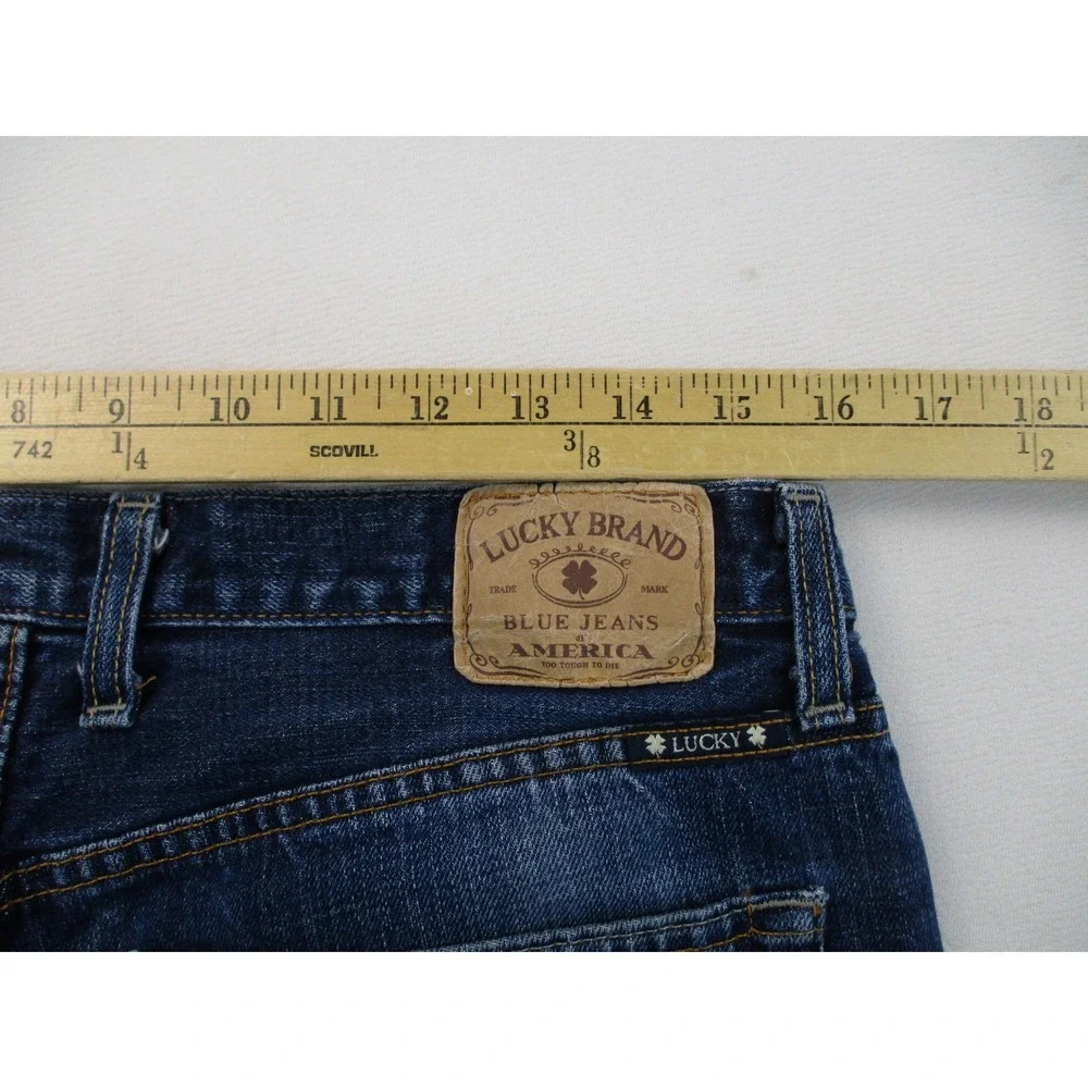 Lucky Brand Jeans Mens 32 Blue 181 Relaxed Straight Leg Vintage Wash Denim